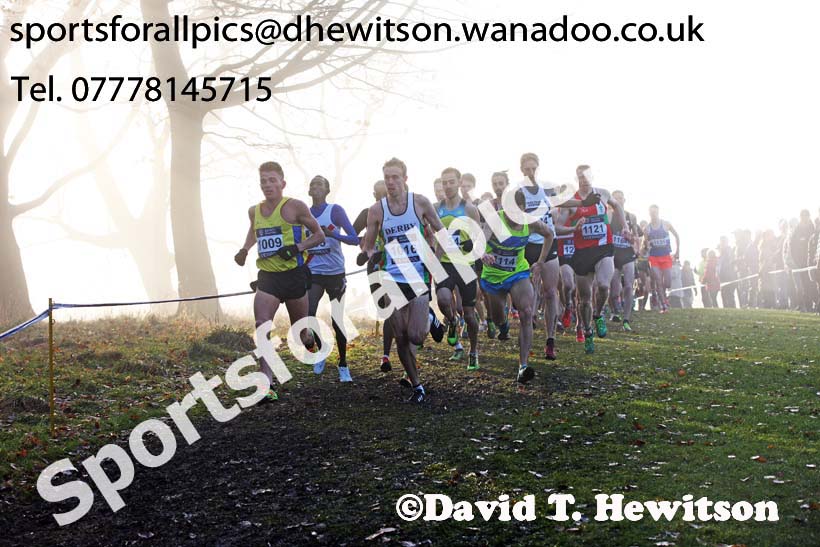 Senior and under-23 men, European Cross Country Trials, Sefton Park, Liverpool. Photo: David T. Hewitson/Sports for All Pics